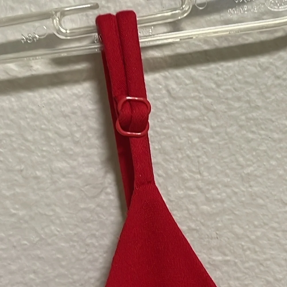 LULU'S Women's Red Bodycon Dress Size M Valentines Feminine Sweetheart Ruffle - Picture 7 of 7